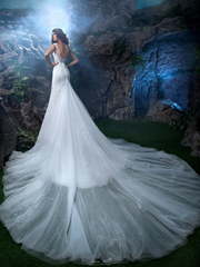 Свадебное платье 087. Силуэт А-силуэт. Цвет Белый / Молочный. Вид 2