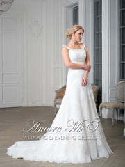 Свадебное платье Роберта 1. Силуэт А-силуэт. Цвет Белый / Молочный. Вид 1