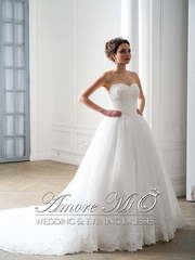 Свадебное платье Каприче. Силуэт Пышное, А-силуэт. Цвет Белый / Молочный. Вид 1