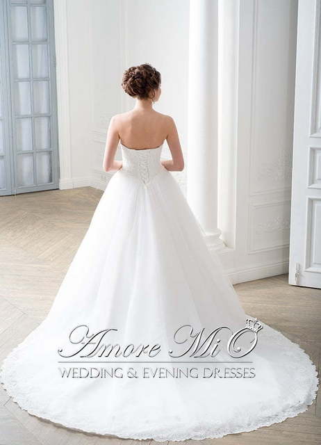 Свадебное платье Каприче. Силуэт Пышное, А-силуэт. Цвет Белый / Молочный. Вид 2