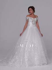 Свадебное платье Злата. Силуэт Пышное, А-силуэт. Цвет Белый / Молочный. Вид 1