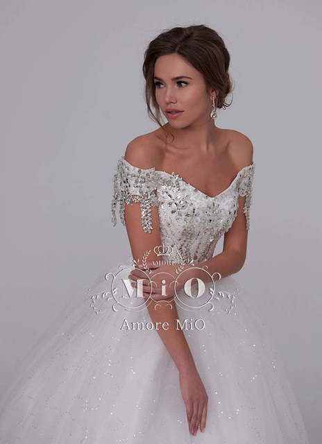 Свадебное платье Злата. Силуэт Пышное, А-силуэт. Цвет Белый / Молочный. Вид 3