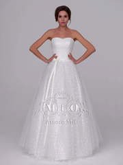 Свадебное платье Мишель. Силуэт Пышное, А-силуэт. Цвет Белый / Молочный. Вид 1