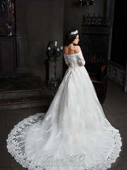 Свадебное платье Ариэль. Силуэт А-силуэт. Цвет Белый / Молочный. Вид 2