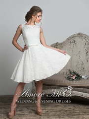 Свадебное платье Мими. Силуэт А-силуэт. Цвет Белый / Молочный. Вид 1