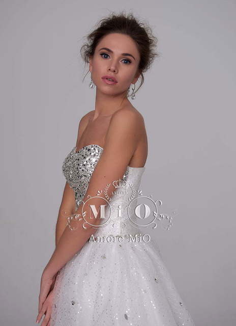 Свадебное платье Мадлен 1. Силуэт А-силуэт. Цвет Белый / Молочный. Вид 2