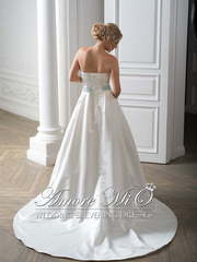 Свадебное платье Энрика, шлейф. Силуэт А-силуэт. Цвет Белый / Молочный, Айвори / Капучино. Вид 2