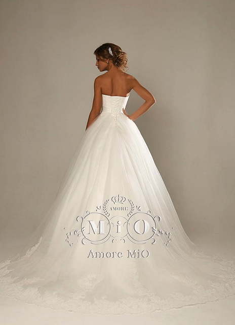 Свадебное платье Сара 2. Силуэт Пышное, А-силуэт. Цвет Айвори / Капучино, Белый / Молочный. Вид 2