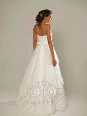 Свадебное платье Шанталь. Силуэт А-силуэт. Цвет Белый / Молочный. Вид 2