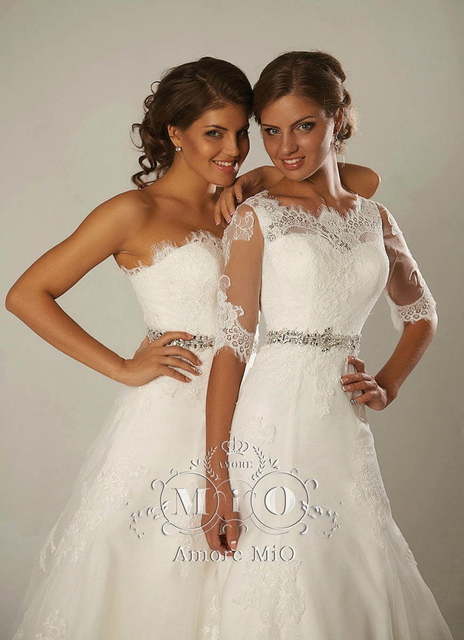 Свадебное платье Ивона 3. Силуэт А-силуэт. Цвет Белый / Молочный. Вид 4