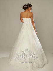 Свадебное платье Виктория. Силуэт Пышное, А-силуэт. Цвет Белый / Молочный. Вид 2