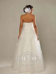 Свадебное платье Франциска. Силуэт А-силуэт. Цвет Белый / Молочный. Вид 2