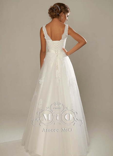 Свадебное платье Лада. Силуэт А-силуэт. Цвет Белый / Молочный. Вид 2