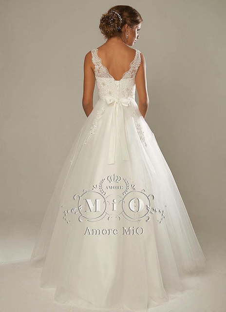 Свадебное платье Эммануэль. Силуэт А-силуэт. Цвет Белый / Молочный. Вид 2