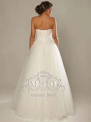 Свадебное платье Вероника. Силуэт А-силуэт. Цвет Белый / Молочный, Айвори / Капучино. Вид 2