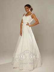 Свадебное платье Катарина 1. Силуэт А-силуэт. Цвет Белый / Молочный. Вид 1