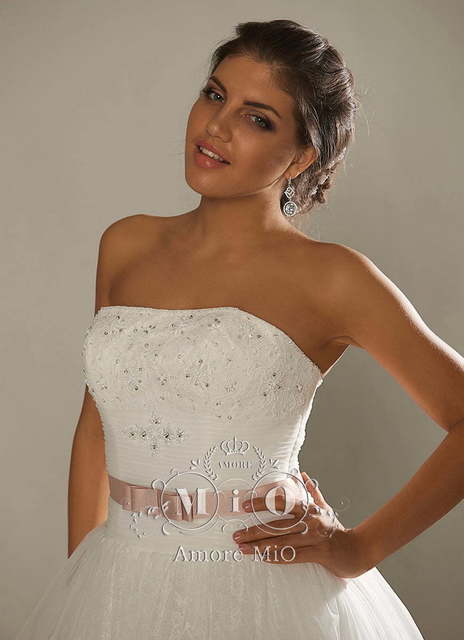 Свадебное платье Татьяна. Силуэт Пышное, А-силуэт. Цвет Белый / Молочный. Вид 3