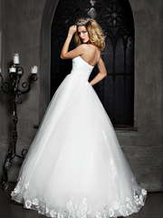 Свадебное платье Юми. Силуэт Пышное, А-силуэт. Цвет Белый / Молочный. Вид 2