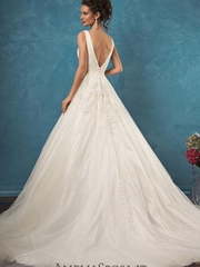 Свадебное платье Emma. Силуэт А-силуэт. Цвет Белый / Молочный. Вид 2