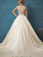 Свадебное платье Noemi. Силуэт А-силуэт. Цвет Айвори / Капучино. Вид 2