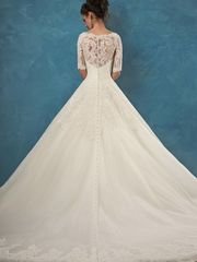 Свадебное платье Patrizia. Силуэт А-силуэт. Цвет Белый / Молочный, Айвори / Капучино. Вид 2