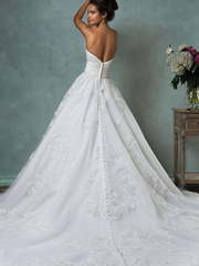 Свадебное платье Arcelia. Силуэт А-силуэт. Цвет Белый / Молочный. Вид 2