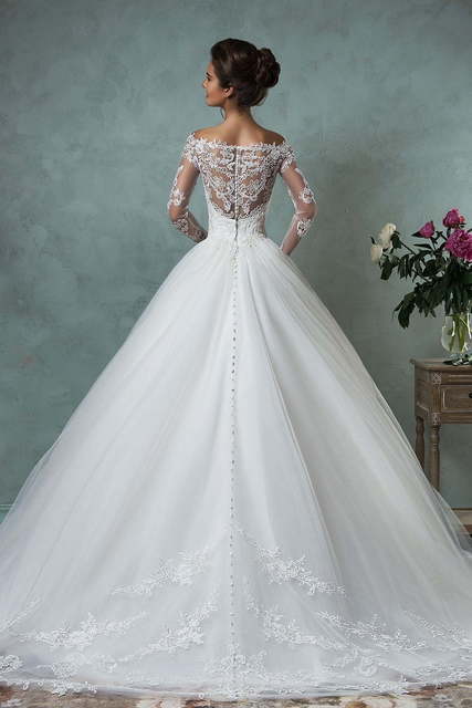 Свадебное платье Nova. Силуэт Пышное, А-силуэт. Цвет Белый / Молочный. Вид 2