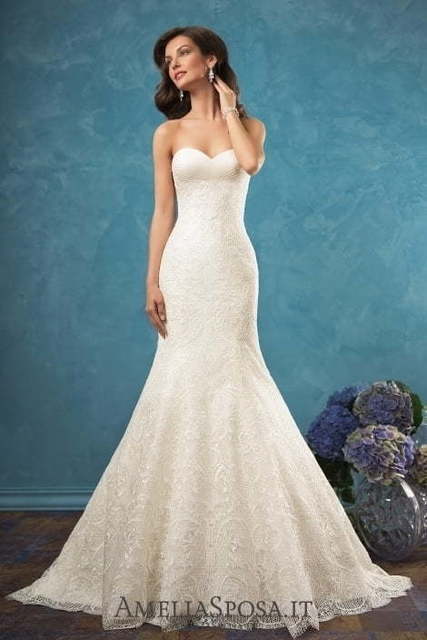 Свадебное платье Celia. Силуэт Рыбка, А-силуэт. Цвет Айвори / Капучино, Белый / Молочный. Вид 4