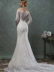 Свадебное платье Ofelia. Силуэт А-силуэт, Прямое. Цвет Белый / Молочный. Вид 2