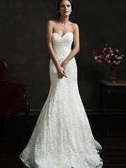 Свадебное платье Teofila. Силуэт А-силуэт. Цвет Белый / Молочный. Вид 1