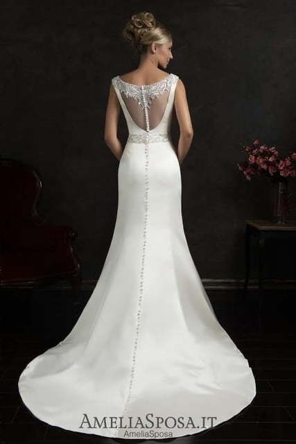 Свадебное платье Fidelia. Силуэт А-силуэт, Прямое. Цвет Белый / Молочный. Вид 2