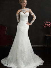 Свадебное платье Essenia. Силуэт А-силуэт, Прямое. Цвет Белый / Молочный. Вид 1