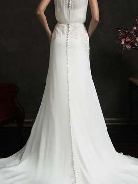 Свадебное платье Tereza. Силуэт А-силуэт, Греческий. Цвет Белый / Молочный. Вид 2