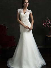 Свадебное платье Senza. Силуэт А-силуэт. Цвет Белый / Молочный. Вид 1