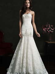 Свадебное платье Adora. Силуэт А-силуэт. Цвет Белый / Молочный. Вид 1