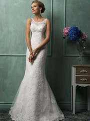 Свадебное платье Gracie. Силуэт А-силуэт, Рыбка. Цвет Белый / Молочный. Вид 1