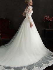 Свадебное платье Nubia. Силуэт Пышное, А-силуэт. Цвет Белый / Молочный, Айвори / Капучино. Вид 2