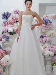 Свадебное платье Iolanda. Силуэт А-силуэт. Цвет Белый / Молочный. Вид 1