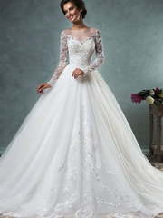 Свадебное платье Sierra. Силуэт Пышное, А-силуэт. Цвет Белый / Молочный. Вид 1