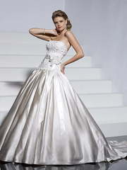 Свадебное платье Cheryl. Силуэт Пышное, А-силуэт. Цвет Белый / Молочный. Вид 1