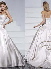 Свадебное платье Cheryl. Силуэт Пышное, А-силуэт. Цвет Белый / Молочный. Вид 2