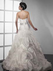 Свадебное платье Fantasia. Силуэт А-силуэт. Цвет Белый / Молочный. Вид 2