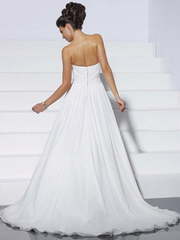 Свадебное платье Sidney. Силуэт А-силуэт. Цвет Белый / Молочный. Вид 2