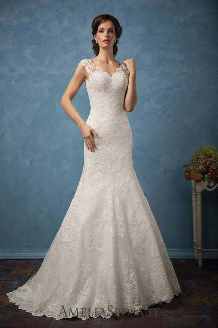 Свадебное платье Cecilia. Силуэт Пышное, А-силуэт. Цвет Белый / Молочный. Вид 4