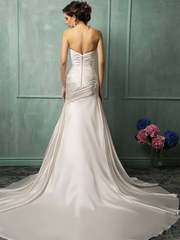 Свадебное платье Velia. Силуэт А-силуэт. Цвет Айвори / Капучино. Вид 2