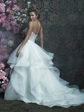 Свадебное платье C417. Силуэт Пышное, А-силуэт. Цвет Белый / Молочный. Вид 2