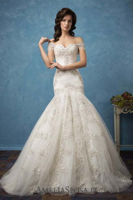 Свадебное платье Rosa. Силуэт А-силуэт. Цвет Айвори / Капучино, Белый / Молочный. Вид 4