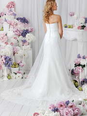 Свадебное платье Nicoletta. Силуэт А-силуэт. Цвет Белый / Молочный. Вид 2