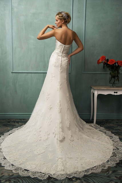 Свадебное платье Ivesa. Силуэт А-силуэт. Цвет Белый / Молочный. Вид 2