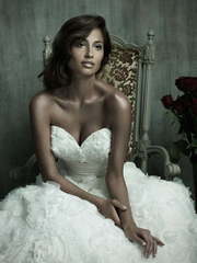 Свадебное платье C157. Силуэт А-силуэт. Цвет Белый / Молочный. Вид 2